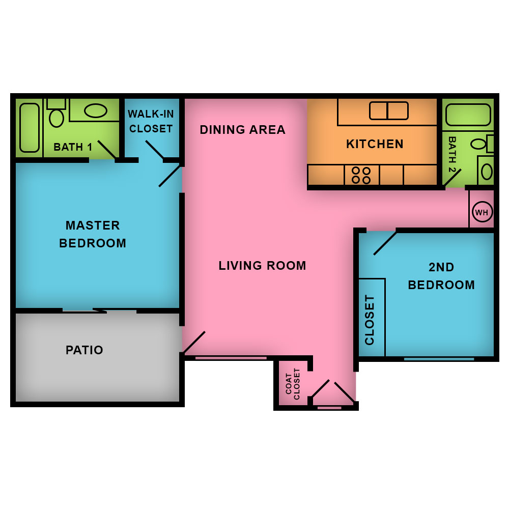 of Quail Springs Village Joshua Trees This image is the visual schematic floorplan representation of at Quail Springs Village Joshua Trees.